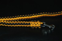 Hundeleine goldorange/schwarz Hundeleine goldorange/schwarz