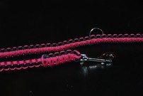 Hundeleine + passendes Halsband, weinrot/schwarz Hundeleine + passendes Halsband, weinrot/schwarz