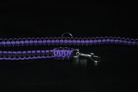 Hundeleine violett/schwarz Hundeleine violett/schwarz